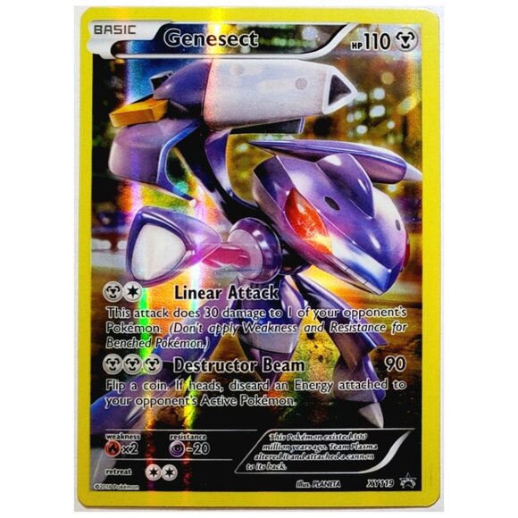 POKEMON GENESECT XY119 FULL ART HOLO RARE BLACK STAR PROMO MYTHICAL 2016 - Picture 3 of 3